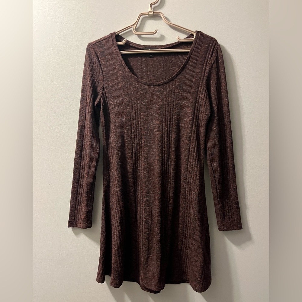 Long sleeve swing dress